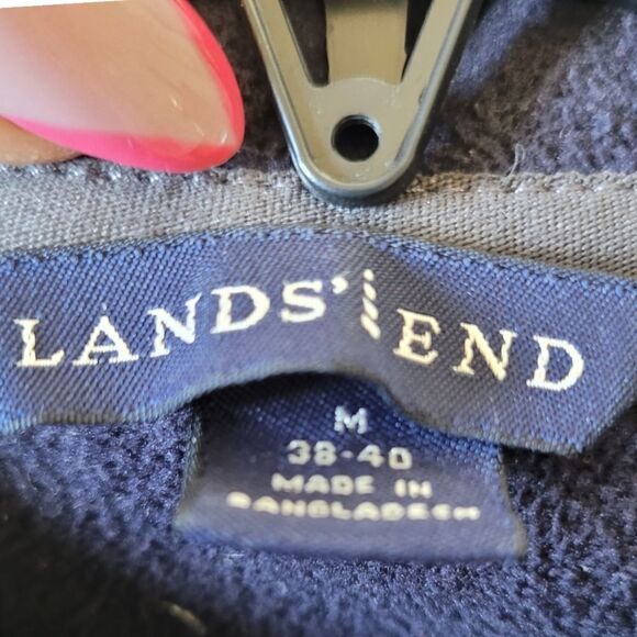 Mens Lands End grey vest jacket - Picture 4 of 4